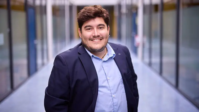 &Aacute;lvaro Saavedra, en la UPNA, en una foto de archivo. UNIVERSIDAD P&Uacute;BLICA DE NAVARRA