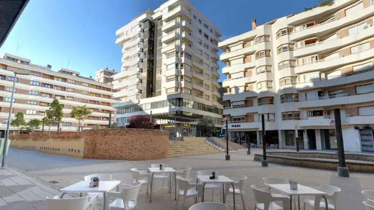 Imagen de la Plaza Sancho el Fuerte, de Tudela. GOOGLE MAPS