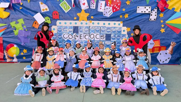 Imagen del carnaval en el colegio Santa Ana de Estella. CEDIDA