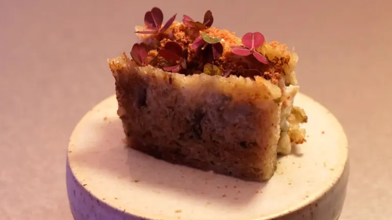 El pincho ganador del IV Concurso de Espa&ntilde;a de Pincho de Verdura en Tudela. AYUNTAMIENTO DE TUDELA