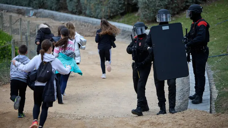 Simulacro con la Polic&iacute;a Foral en Sendaviva. GOBIERNO DE NAVARRA