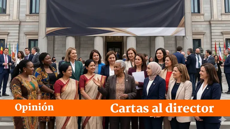 Imagen generada por IA de mujeres en pol&iacute;tica