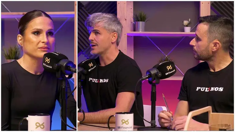 La influencer navarra Verdeliss durante un momento de su entrevista en el podcast de Los Fulanos.