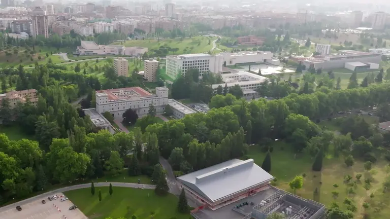 Vista del campus de la Universidad de Navarra. MANUEL CASTELLS / UNIVERSIDAD DE NAVARRA