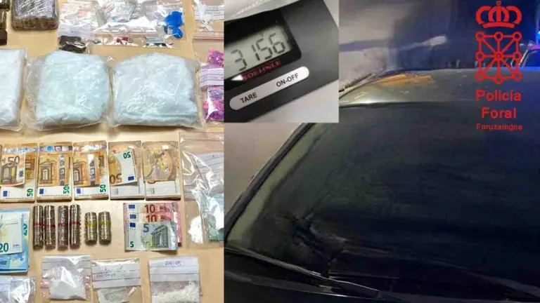 Imagen del material incautado en la operaci&oacute;n. POLIC&Iacute;A FORAL DE NAVARRA