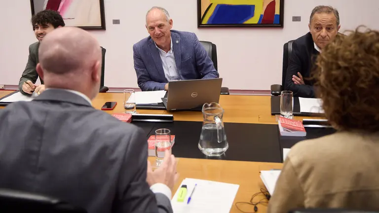 Sesi&oacute;n semanal de la Mesa y Junta de Portavoces del Parlamento de Navarra. I&Ntilde;IGO ALZUGARAY