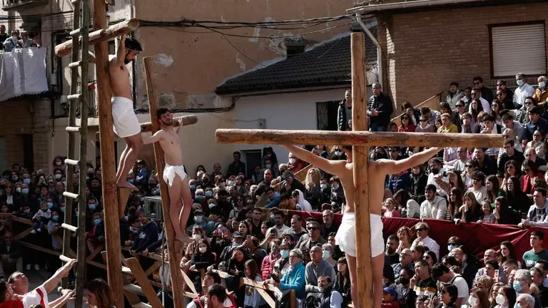 Pasi&oacute;n viviente de Andosilla en una edici&oacute;n anterior.