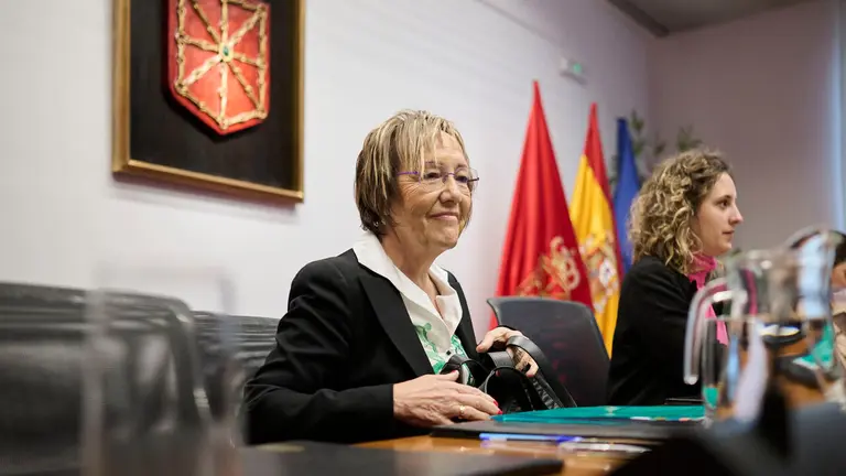 Comparecencia de Nekane Oroz, exdirectora general de Educaci&oacute;n, en la Comisi&oacute;n de Investigaci&oacute;n sobre licitaci&oacute;n y adjudicaci&oacute;n de obras p&uacute;blicas del Gobierno de Navarra. PABLO LASAOSA