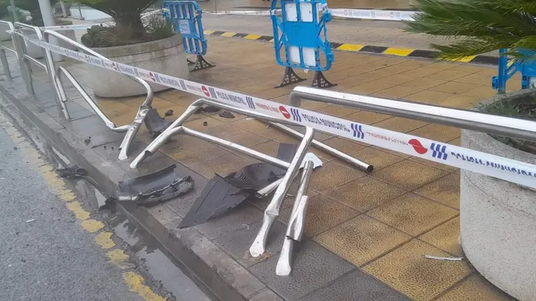 Imagen de los desperfectos causados en Estella. CEDIDA