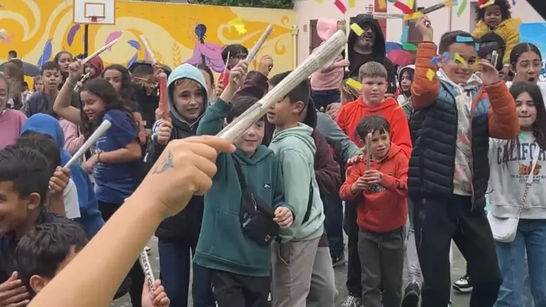 Celebraci&oacute;n del D&iacute;a de la Familia en el colegio Santa Ana de Estella. CEDIDA
