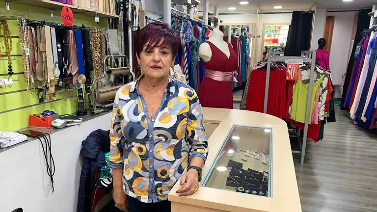 Katy G&aacute;mez en su tienda Clak&eacute; Moda en Burlada. Navarra.com