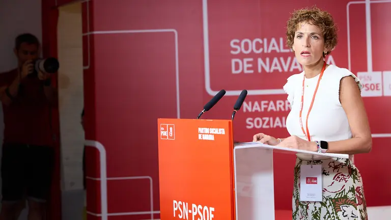 La secretaria general del PSN-PSOE, Mar&iacute;a Chivite, interviene en el Comit&eacute; Regional del partido. NAVARRA.COM
