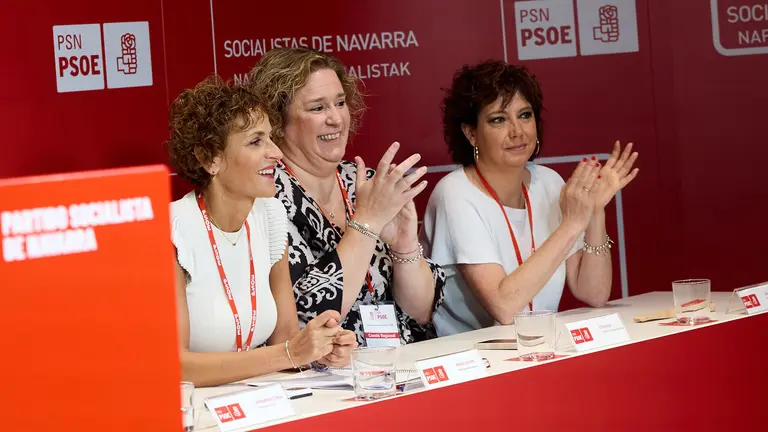 La secretaria general del PSN-PSOE, Mar&iacute;a Chivite, interviene en el Comit&eacute; Regional del partido. NAVARRA.COM