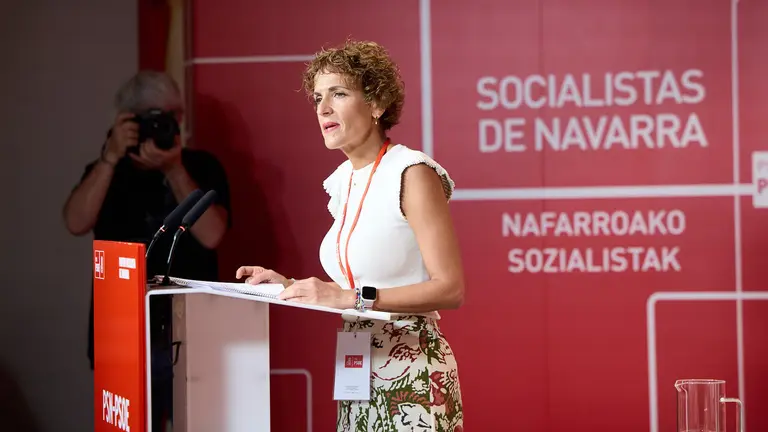 La secretaria general del PSN-PSOE, Mar&iacute;a Chivite, interviene en el Comit&eacute; Regional del partido. NAVARRA.COM