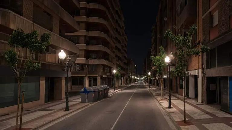 Vista de la zona de Tudela donde apareci&oacute; la ni&ntilde;a.