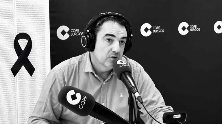 Sergio Corral ante el micr&oacute;fono. COPE BURGOS