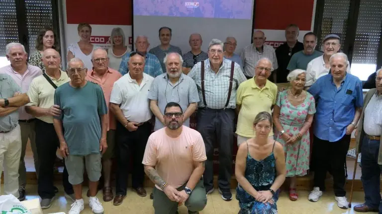 CCOO homenajea a 41 personas mayores de 80 a&ntilde;os afiliadas al sindicato. CCOO
