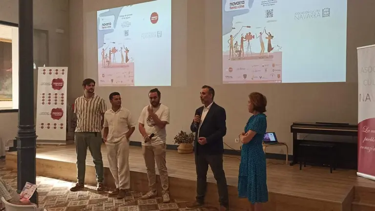 Imagen de la presentaci&oacute;n "Navarra, tierra de cine", en Madrid
