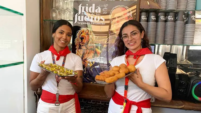 El bar Sol de Pamplona se llama ahora Frida los Fueros con gildas y buenos fritos. Navarra.com