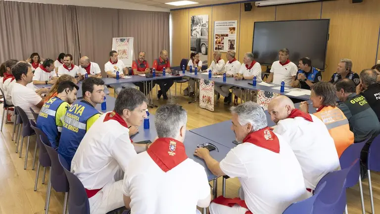 Reuni&oacute;n de la Junta Local de Protecci&oacute;n Civil del Ayuntamiento de Pamplona. CEDIDA