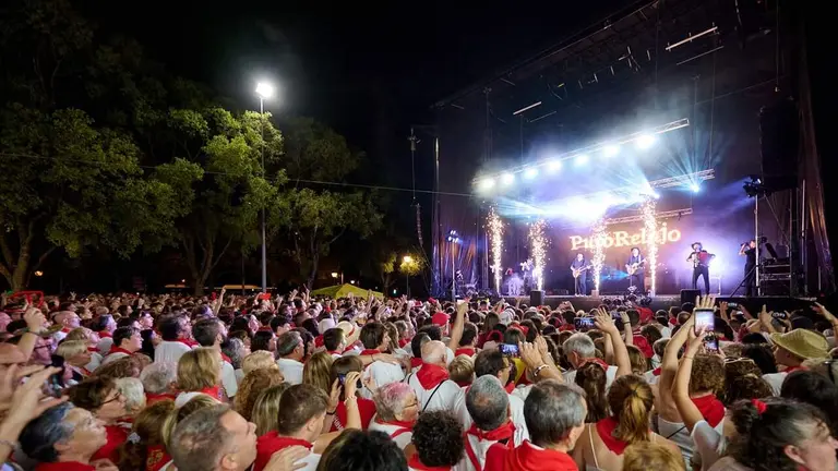 Imagen de archivo del concierto de Puro Relajo en los Sanfermines de 2025