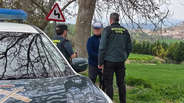 Imagen de archivo de una intervenci&oacute;n de Guardia Civil de Navarra. CEDIDA