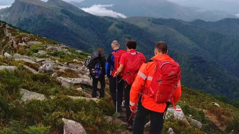 Imagen del rescate. BOMBEROS DE NAVARRA