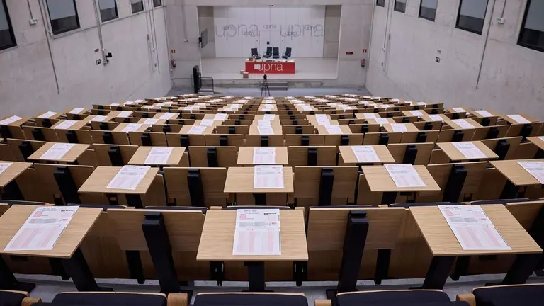 Imagen de archivo de un aula de oposiciones. GOBIERNO DE NAVARRA