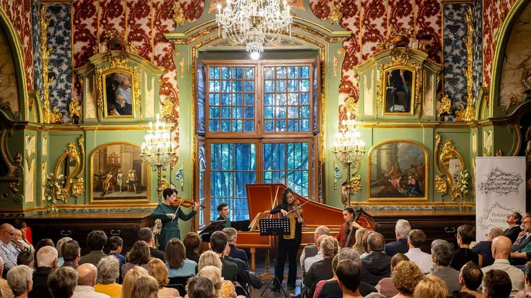 Imagen de un concierto del ciclo Pompaelo Antiqua en la Catedral de Pamplona. CEDIDA