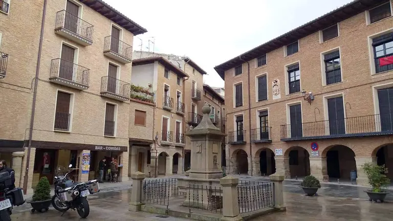 Vista de la localidad navarra de Los Arcos.