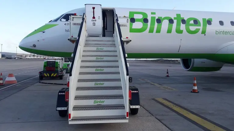 Un avi&oacute;n de la flota de Binter. CEDIDA