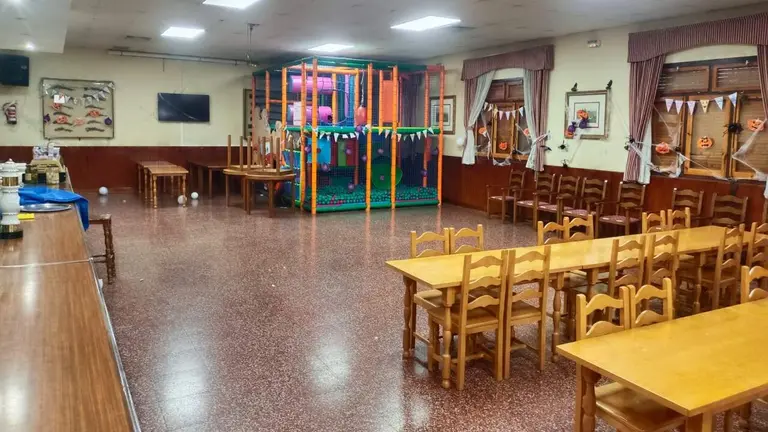 Imagen del interior del casino de Arguedas. Cedida.