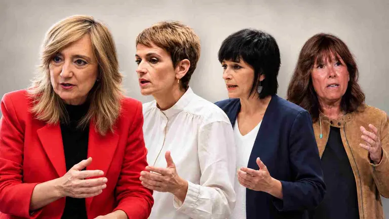 Cristina Ibarrola, Mar&iacute;a Chivite, Laura Aznal y Uxue Barkos. NAVARRA.COM