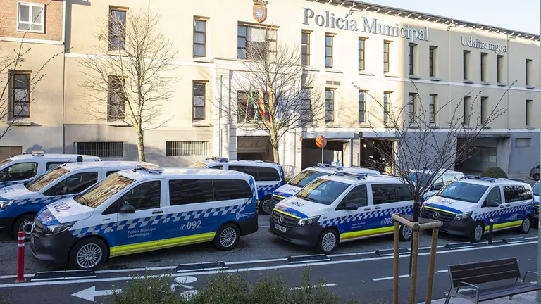 Flota de furgonetas de la Polic&iacute;a Municipal de Pamplona. AYUNTAMIENTO DE PAMPLONA