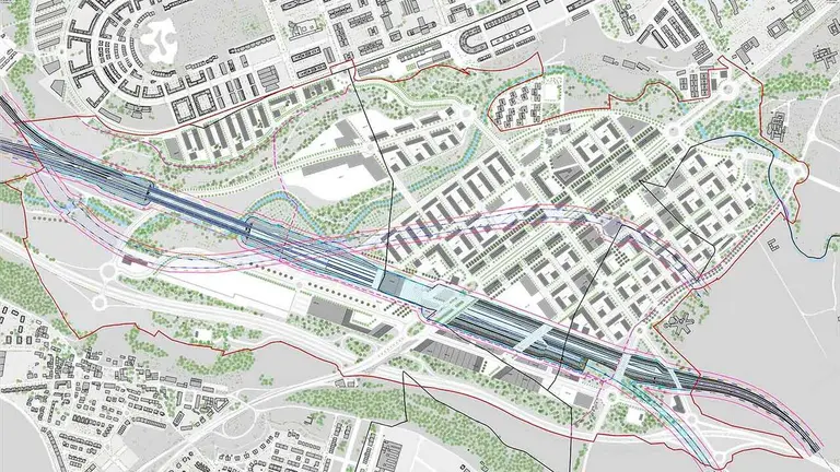 Mapa de la zona de Echavacoiz. AYUNTAMIENTO DE PAMPLONA