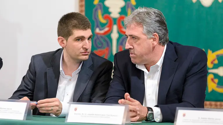 Joseba Asiron, en un acto de la pasada legislatura PABLO LASAOSA