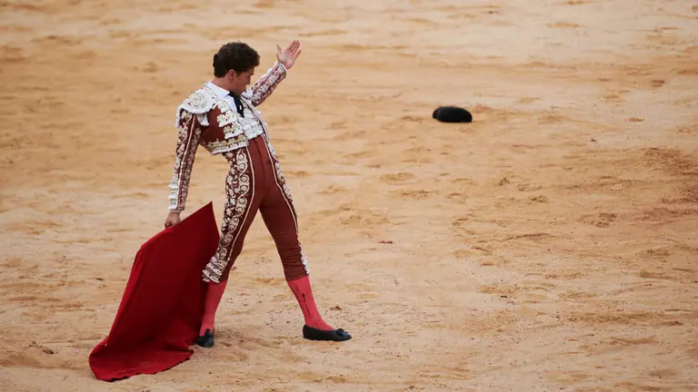 Segunda corrida de la Feria del Toro de San Fermín 2019 con toros de Puerto de San Lorenzo para Emilio de Justo, López Simón y Ginés Marín. PABLO LASAOSA