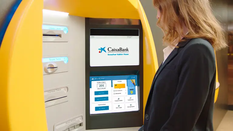 Cajero de CaixaBank. CAIXABANK