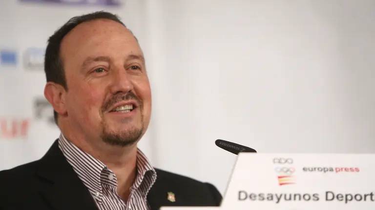 Rafa Benítez en los desayunos deportivos de Europa Press. Eduardo Parra / Europa Press. 19/5/2010