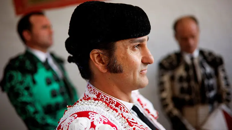 Morante de la Puebla antes de la primera corrida de Núñez del Cubillo en la Feria del Toro de Pamplona, San Fermín 2022. REUTERS/Juan Medina
