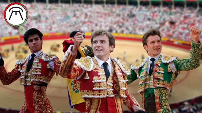 Jesús Enrique Colombo, Román y Juan Leal, los tres diestros de la corrida del 11 de julio de 2022 en Pamplona en San Fermín con toros de Cebada Gago.