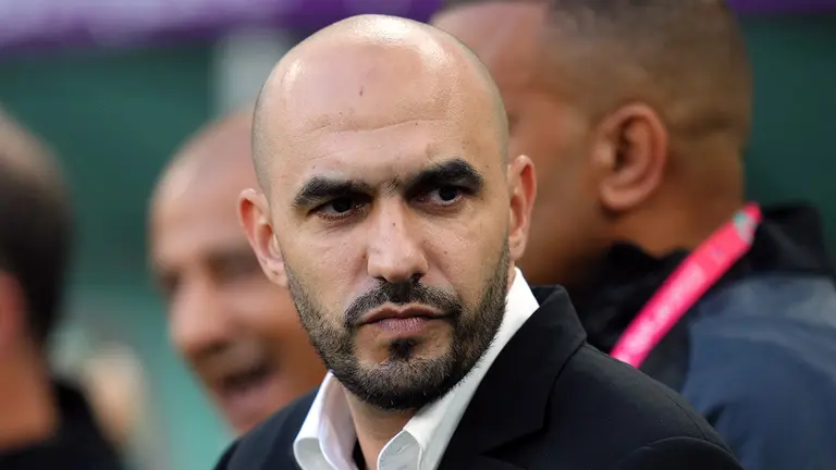 Walid Regragui es el entrenador de Marruecos en el Mundial. Photo: Nick Potts/PA Wire/dpa.