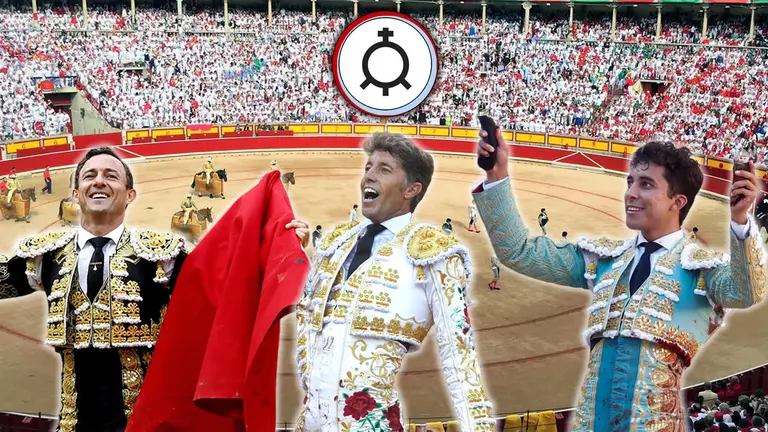 Viernes 7 de julio.  Feria del Toro de San Fermín 2023.Toros de La Palmosilla para Rafael Rubio 'Rafaelillo', Manuel Escribano y Leo Valadez. NAVARRA.COM