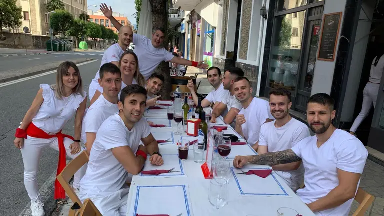 Los almuerzos previos al Chupinazo de 2023. PATXI CERVANTES