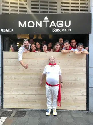 Miquel Iceta, Ministro de Cultura y Deportes, hoy visita Pamplona para ver el tercer encierro de San Fermín de 2023 con toros de Cebada Gago. NAVARRA.COM
