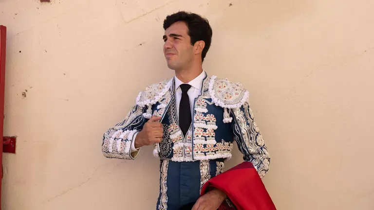 Tomás Rufo en los momentos previos al comienzo de la séptima corrida de la Feria del Toro de San Fermín con toros de la ganadería Victoriano del Río. MAITE H. MATEO