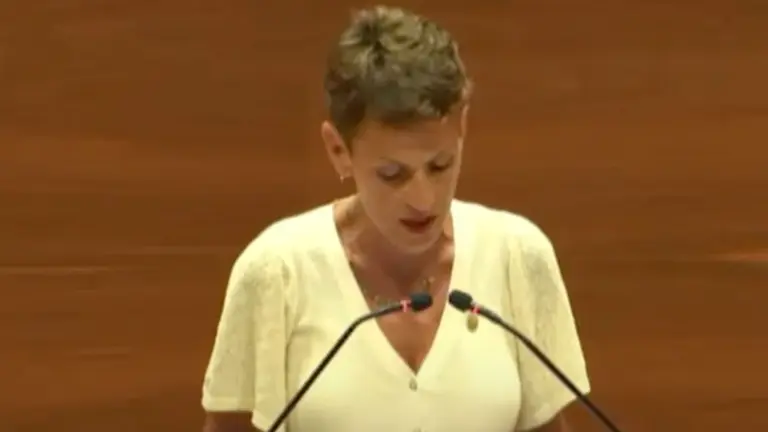 María Chivite en el debate de investidura. NAVARRA.COM