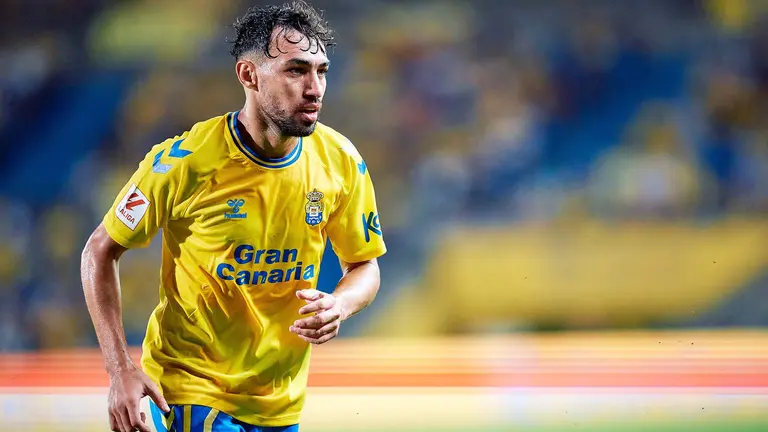 Munir El Haddadi con la camiseta de la UD Las Palmas.
Gabriel Jimenez Lorenzo / Afp7 / Europa Press.