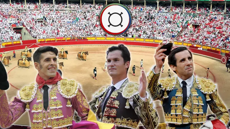 Jueves 11 de julio.  Feria del Toro de San Fermín 2024. Toros de Domingo Hernández Martín para Alejandro Talavante, Daniel Luque y Juan Ortega. NAVARRA.COM