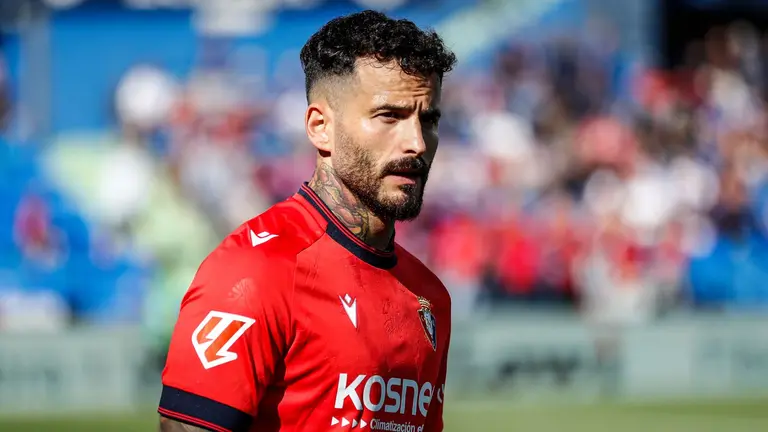 Rubén García durante el partido contra el Getafe en el Coliseum. EUROPA PRESS